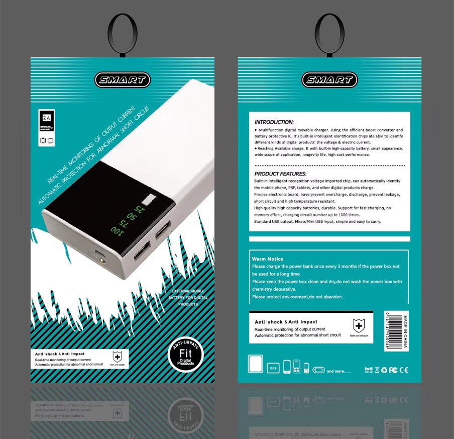 20000mAh Power Bank – High-Capacity Customized Portable Fast Charger