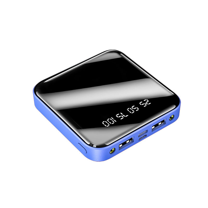 Mini Power Bank 20000mAh – Portable Mirror Digital Display Fast Charger