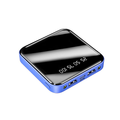 Mini Power Bank 20000mAh – Portable Mirror Digital Display Fast Charger