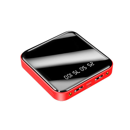 Mini Power Bank 20000mAh – Portable Mirror Digital Display Fast Charger