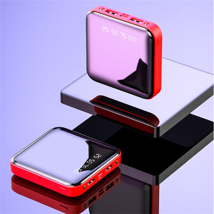 Mini Power Bank 20000mAh – Portable Mirror Digital Display Fast Charger
